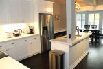 Mammoth Condo Rental Chateau Blanc 1: Fully Equipped kitchen with stainless steel appliances and marble counter tops